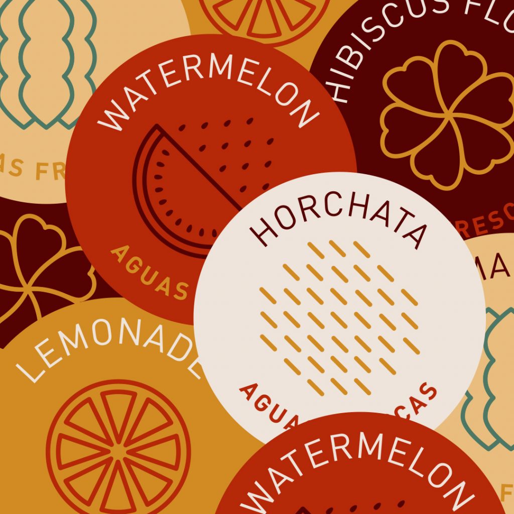 Maya Taqueria Beverage LAbles