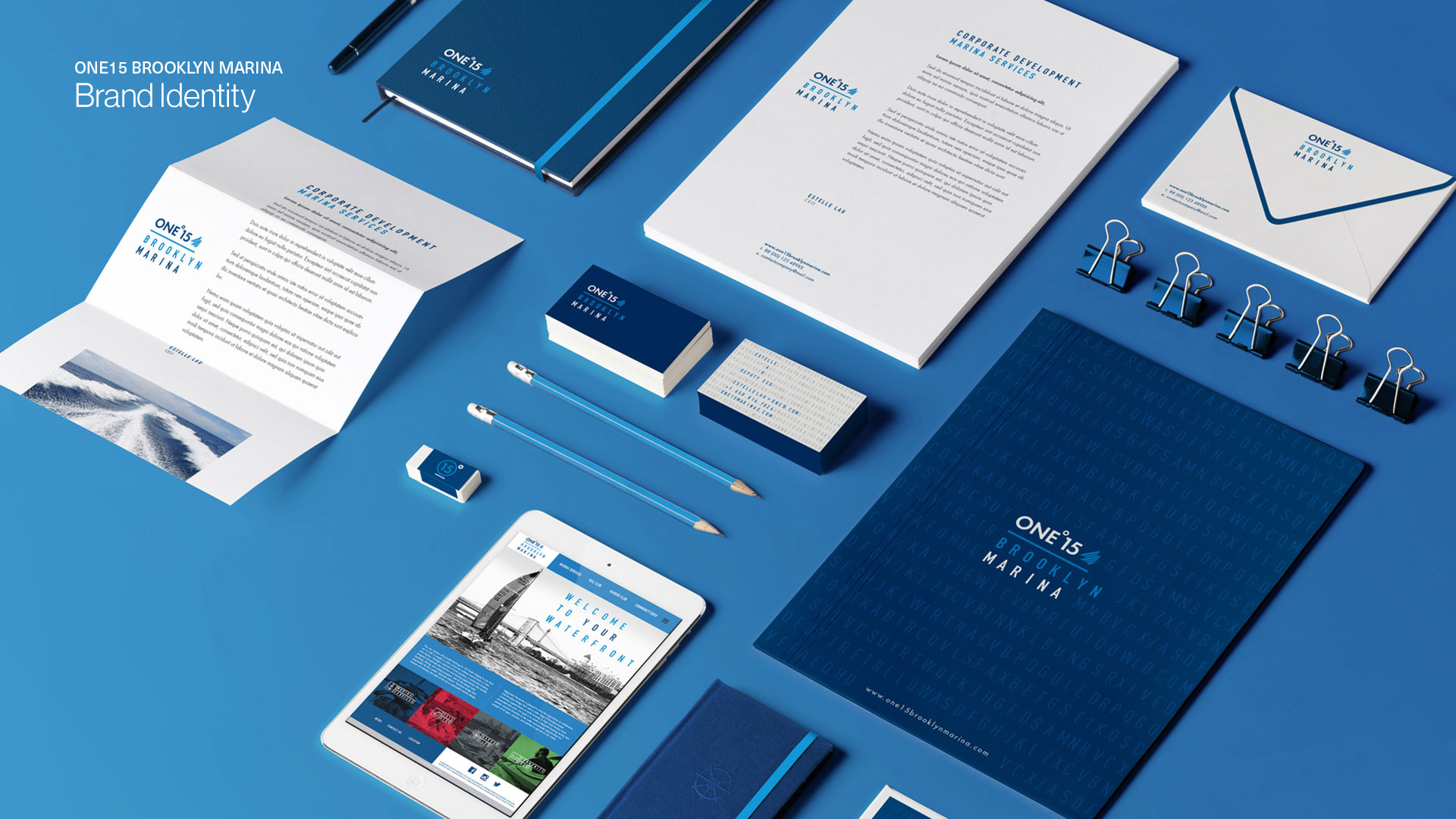 ONE15 BROOKLYN MARINA Brand Identity